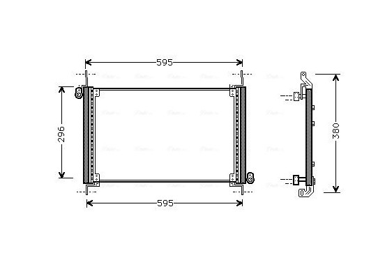 Condensor, airconditioning FT5187 Ava Quality Cooling