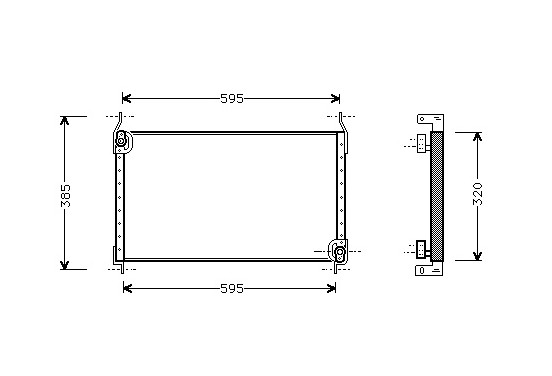 CONDENSOR COND BRAVO/A/MAREA 95-02 17005173 International Radiators