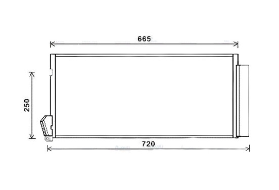 Condensor, airconditioning FTA5396D Ava Quality Cooling