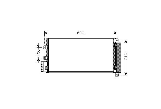 CONDENSOR LINEA 14i/13JTD/16JTD 07- 17005356 International Radiators