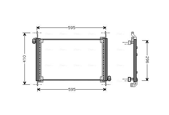 Condensor, airconditioning FTA5237 Ava Quality Cooling