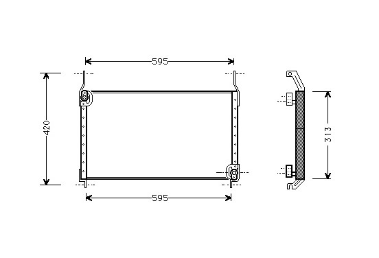 CONDENSOR COND BRAVO/A/MAREA MT 95- 17005172 International Radiators