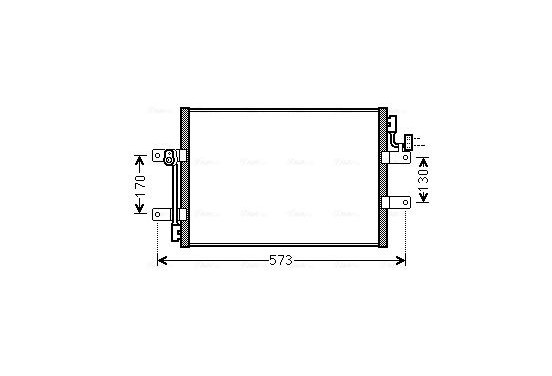 Condensor, airconditioning FT5393 Ava Quality Cooling