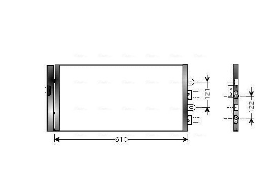 Condensor, airconditioning FTA5298D Ava Quality Cooling