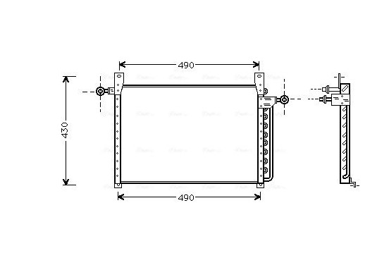 Condensor, airconditioning FD5244 Ava Quality Cooling