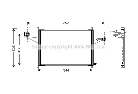 Condensor, airconditioning FD5305 Ava Quality Cooling