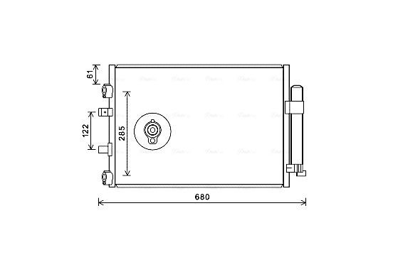 Condensor, airconditioning FD5484D Ava Quality Cooling