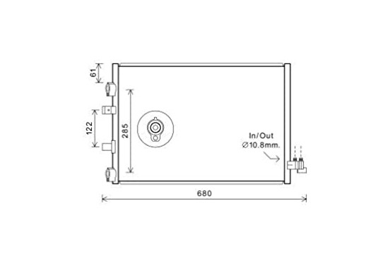 Condensor, airconditioning FDA5484D Ava Quality Cooling