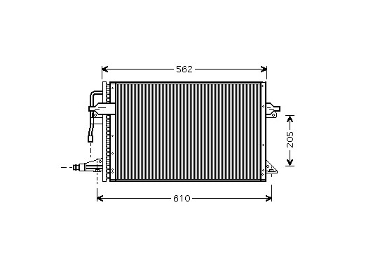 CONDENSOR ESCORT 6 14/16/18 95-99 18005323 International Radiators