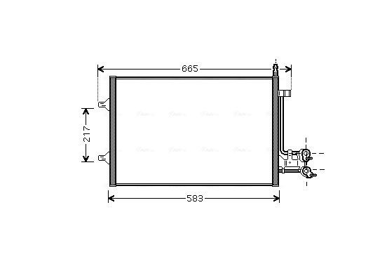 Condensor, airconditioning FDA5395 Ava Quality Cooling