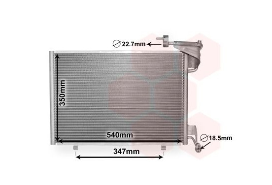 Condensor, airconditioning 18005592 International Radiators