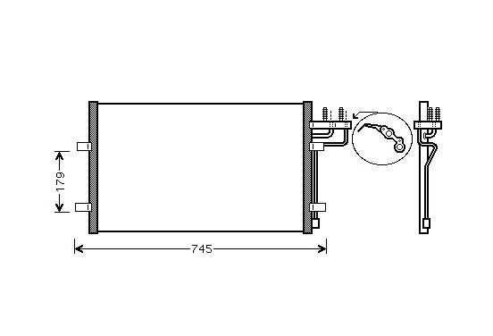 Airco condensor 18005367 International Radiators Plus