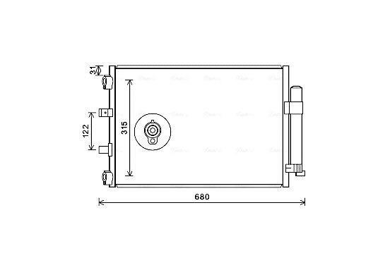 Condensor, airconditioning FD5487D Ava Quality Cooling