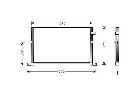 AIRCO CONDENSOR 12/00+ 18005334 International Radiators