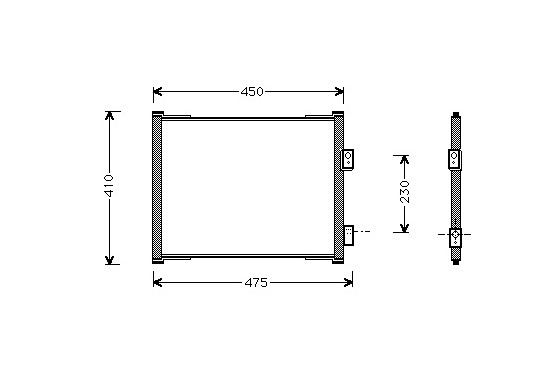 Airco condensor 18005262 International Radiators Plus