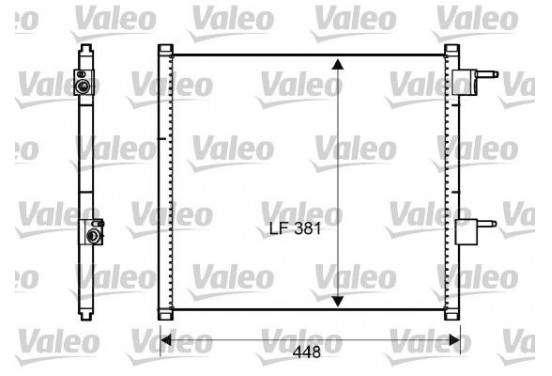 Airco condensor 817225 Valeo