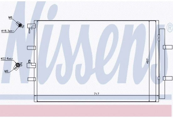 Condensator, airconditioning 940330 Nissens