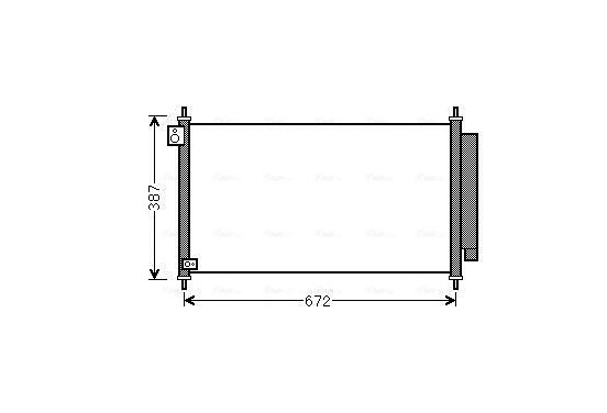 Condensor, airconditioning HD5276D Ava Quality Cooling