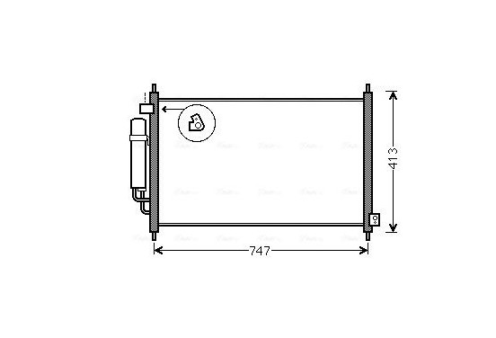 Condensor, airconditioning HD5234D Ava Quality Cooling