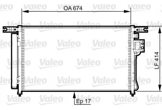 Airco condensor 814353 Valeo