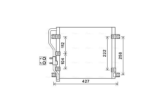 Condensor, airconditioning HY5376 Ava Quality Cooling