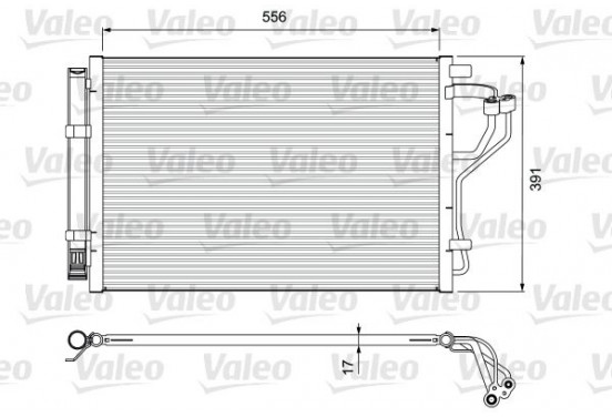 Airco condensor 814394 Valeo