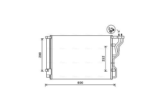 Condensor, airconditioning HY5299D Ava Quality Cooling