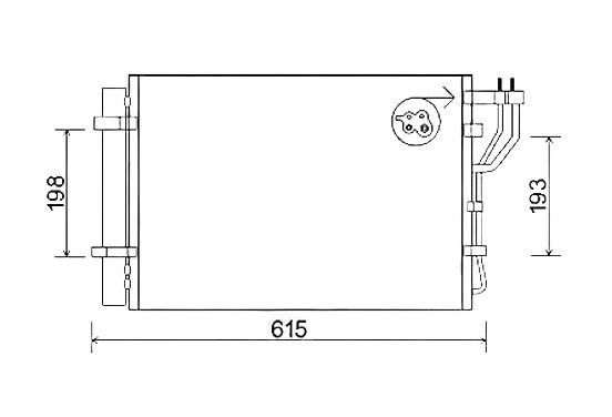 Condensor, airconditioning KA5206D Ava Quality Cooling