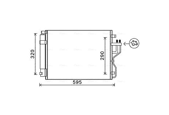 Condensor, airconditioning KA5151D Ava Quality Cooling