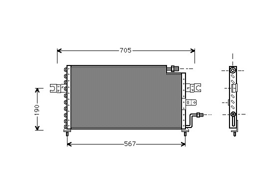 CONDENSOR COND LANTRA 90-94 ALL 82005039 International Radiators