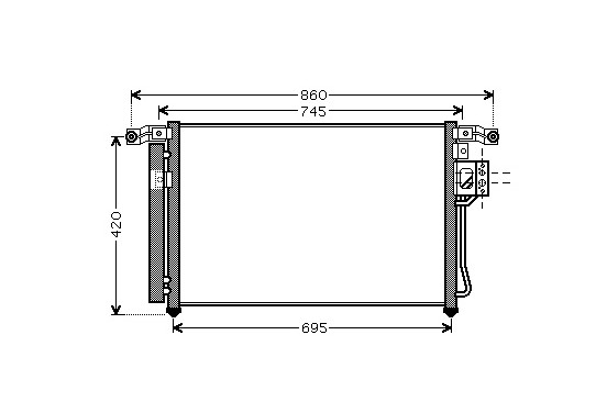 AIRCO CONDENSOR AT 82005176 International Radiators