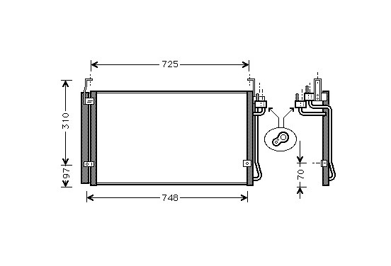 CONDENSOR HYUNDAI TRAJET 99- 82005071 International Radiators