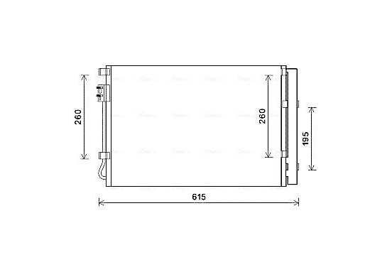 Condensor, airconditioning KA5207D Ava Quality Cooling