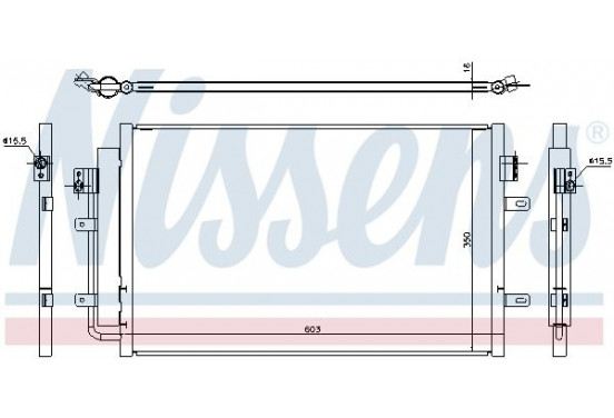 Condensor, airconditioning 940431 Nissens