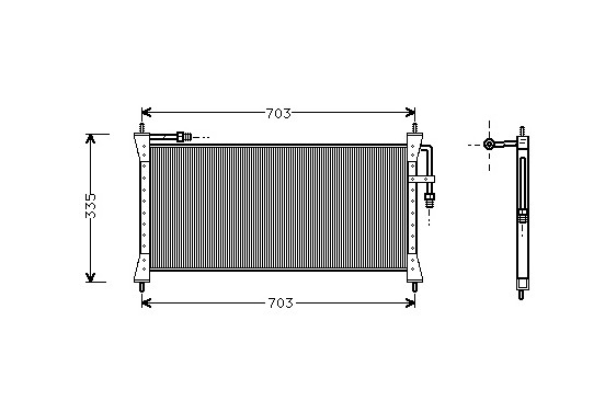 CONDENSOR JAGUAR XJ6 82-86 77005011 International Radiators