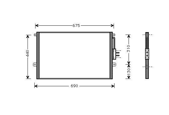 CONDENSOR CHEROKEE ALL 98- 21005018 International Radiators