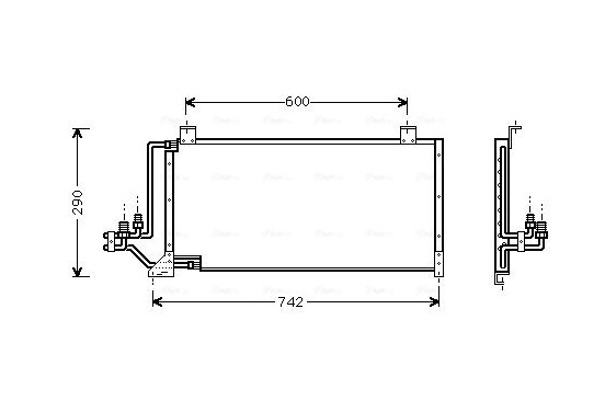 Condensor, airconditioning JE5006 Ava Quality Cooling