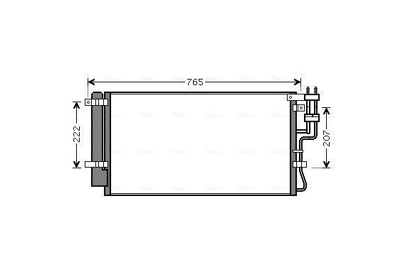 Condensor, airconditioning KAA5110D Ava Quality Cooling