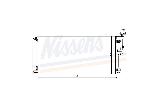 Condensator, airconditioning 94896 Nissens