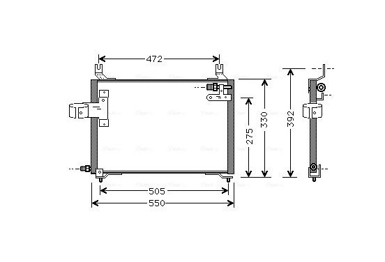 Condensor, airconditioning KA5006 Ava Quality Cooling