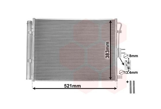 Condensor, airconditioning 82015701 International Radiators Plus