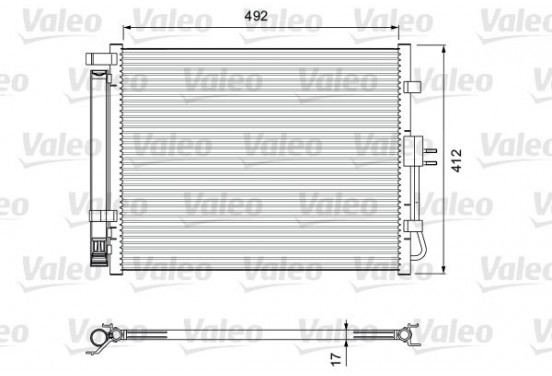 Airco condensor 814402 Valeo