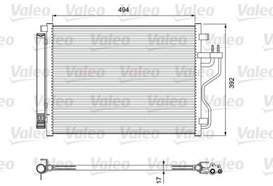 Airco condensor 814396 Valeo