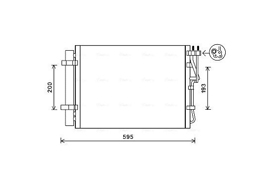 Condensor, airconditioning KA5198D Ava Quality Cooling