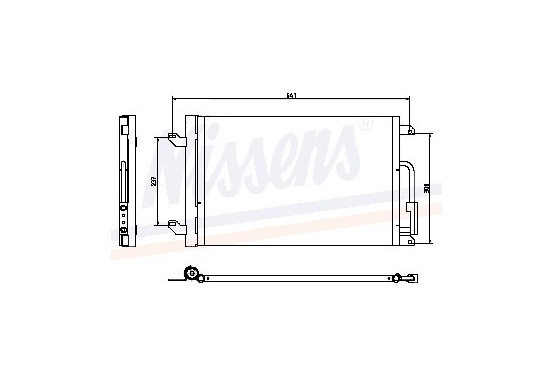 Condensator, airconditioning 940015 Nissens