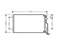 AIRCO CONDENSOR 88+ 2.5 TD 680 x 330