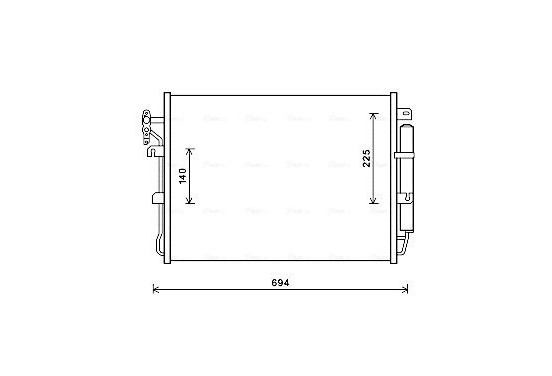 Condensor, airconditioning AUA5215D Ava Quality Cooling