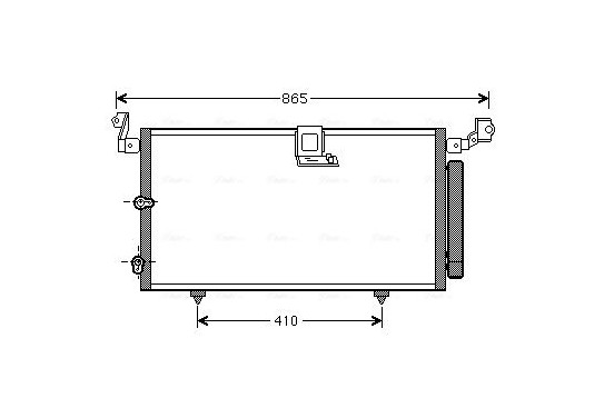 Condensor, airconditioning TO5384D Ava Quality Cooling