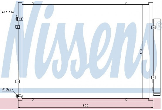 Condensator, airconditioning 940168 Nissens