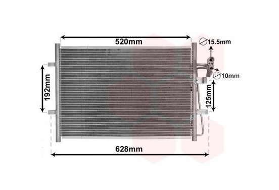 Condensor, airconditioning 27005281 International Radiators